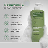 Anti Dandruff Shampoo with Salicylic Acid, Piroctone Olamine & Biotin - 750 ml | Pack of 2