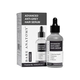 Advanced Anti-Grey Hair Serum with Silverfree Peptide, Rosemary & Biotin - 50 ml | Pack of 2