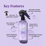 Rosemary & Rice Water Hair Growth Spray - 200 ml | Pack of 2