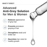 Advanced Anti-Grey Hair Serum with Silverfree Peptide, Rosemary & Biotin - 50 ml