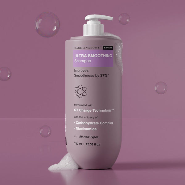 Ultra Smoothing Shampoo with Niacinamide & Aloe Vera Extract for Dry & Frizzy Hair- 750 ml