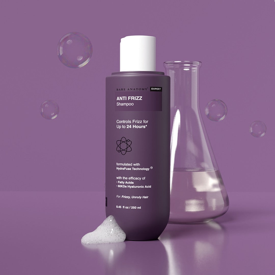 Anti-Frizz Shampoo with Rice Protein & Hyaluronic Acid for dry & frizzy hair - 250 ml