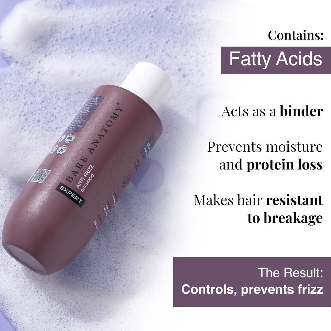 Anti-Frizz Shampoo with Rice Protein & Hyaluronic Acid for dry & frizzy hair - 250 ml
