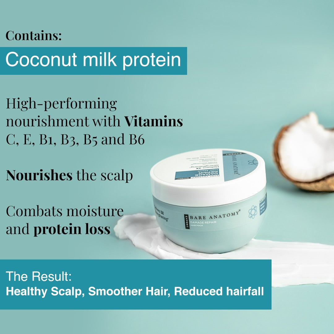 Damage Repair Hair Mask for Dry & Damaged Hair - 250 gm | Pack of 3