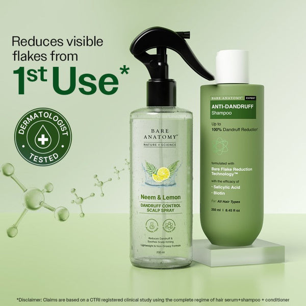 Anti-Dandruff Shampoo (250ml ) & Dandruff Control Spray (200 ml) Combo