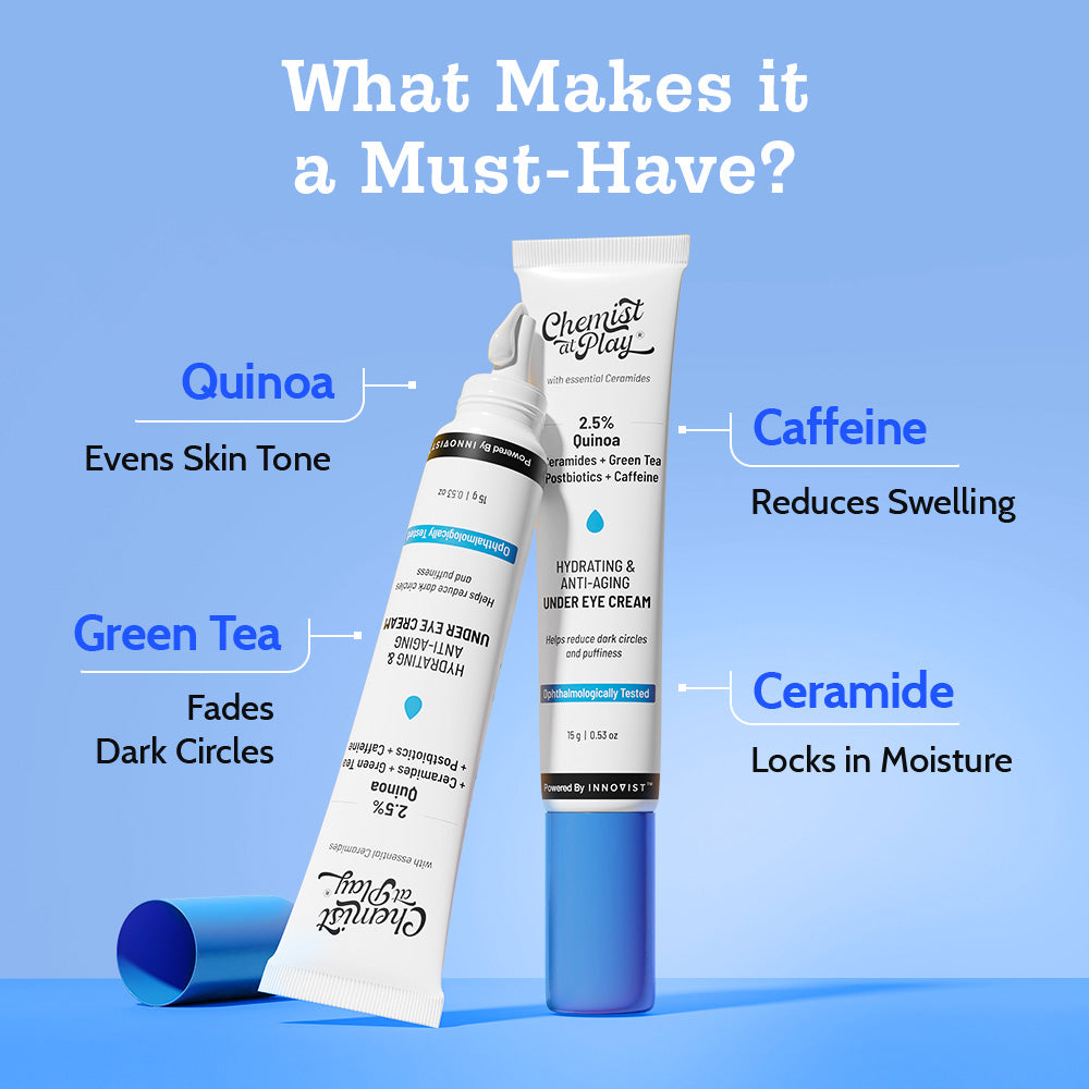 Under Eye Cream with Caffeine & Green Tea - 15 gm