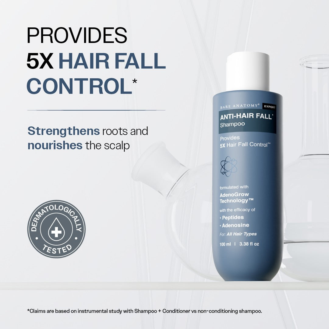 Anti-Hair Fall Shampoo with Adenosine & Peptides - 100 ml | Pack of 2
