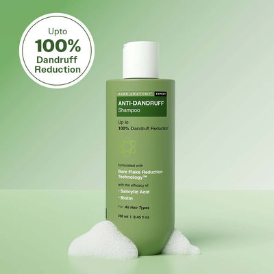 Anti Dandruff Shampoo with Salicylic Acid, Piroctone Olamine & Biotin - 250ml