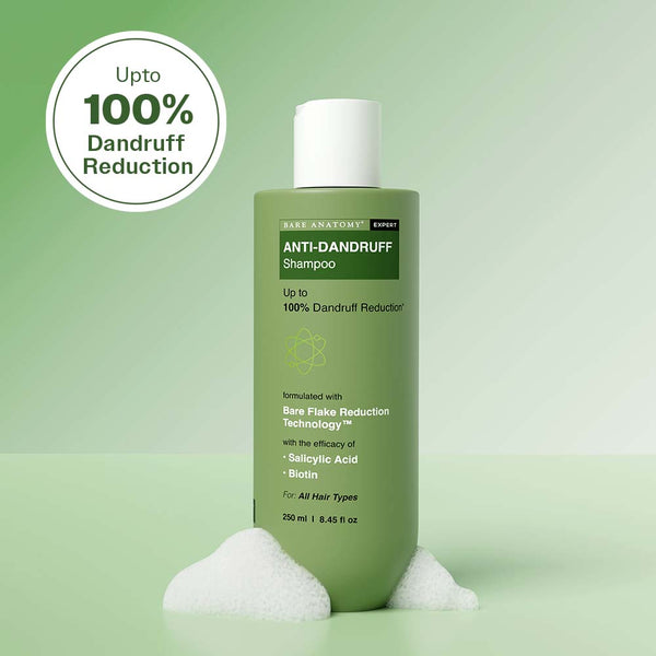 Anti Dandruff Shampoo with Salicylic Acid, Piroctone Olamine & Biotin - 250ml