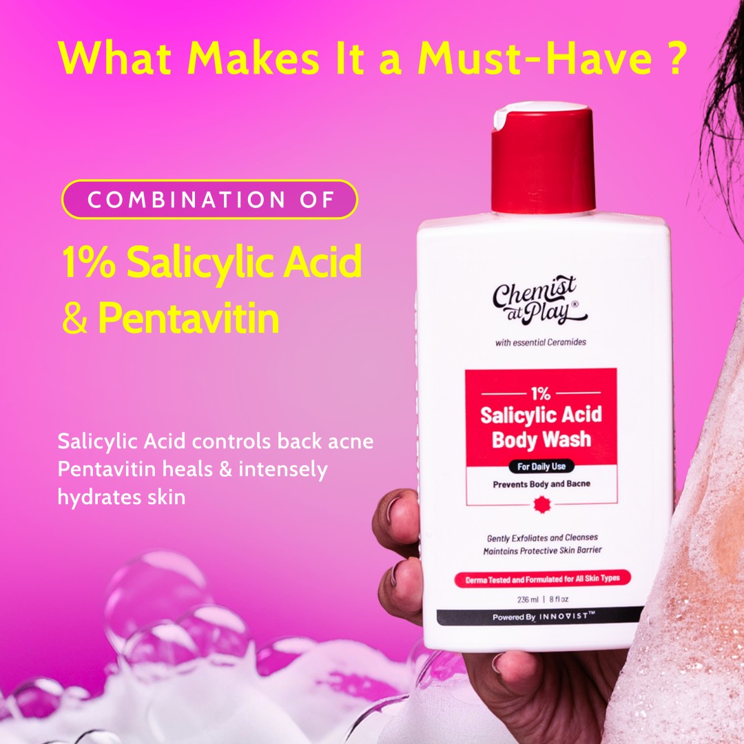 1% Salicylic Acid Body Wash for Acne Control - 236 ml