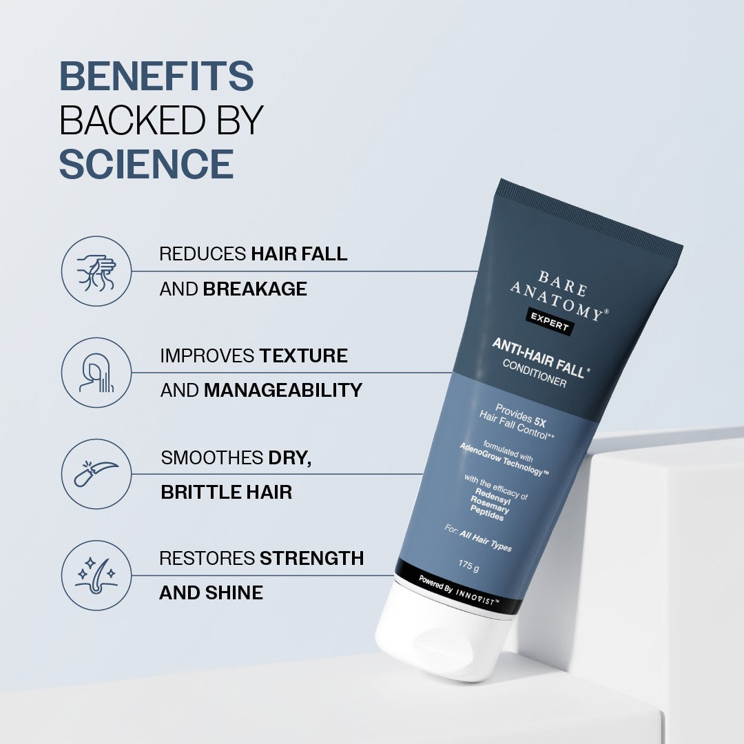 Anti-Hair Fall Conditioner with Redensyl, Rosemary & Peptides for Hair fall & Thinning - 175 gm | Pack of 3