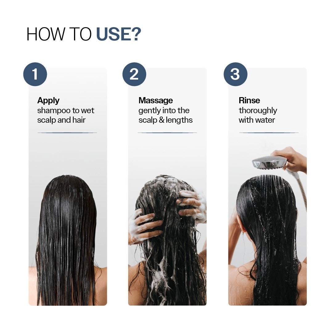 Anti-Hair Fall Shampoo with Adenosine & Peptides - 100 ml | Pack of 3