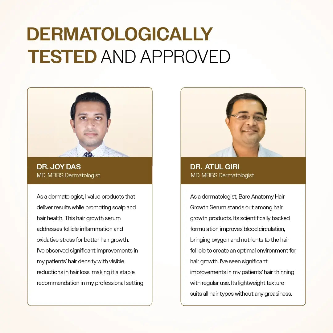 Advanced Hair Growth Serum with 3% Redensyl, 4% Anagain, 3% Bicapil & 1% Capilia Longa - 30 ml