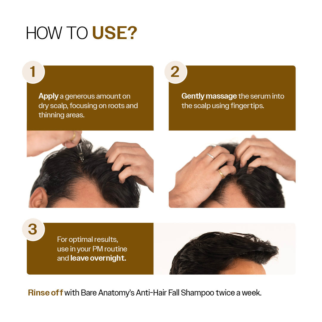 Hair Growth & Strength Combo (Hair Growth Serum Roll On - 25 ml | Anti-Hairfall Shampoo - 250 ml)