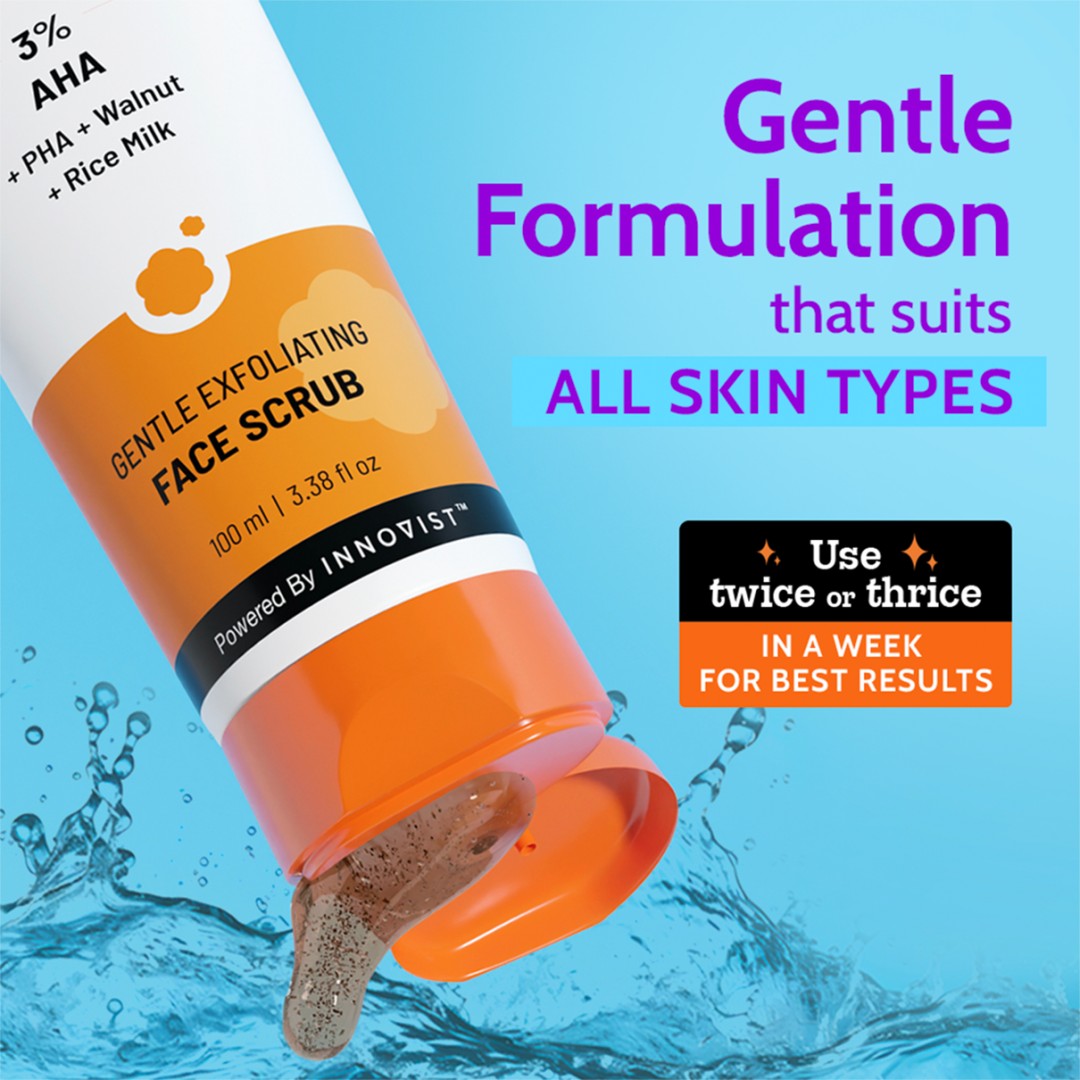 Gentle Exfoliating Face Scrub for Clear & Glowing Skin - 100 ml