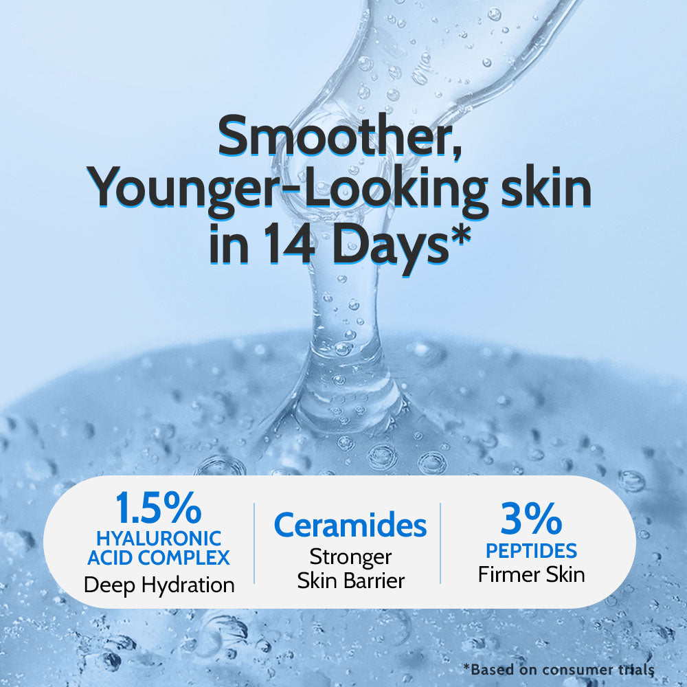 1.5% Hyaluronic Acid Intensely Hydrating Face Serum with Ceramides - 10 ml