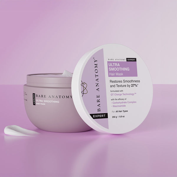 Ultra Smoothing Hair Mask with Shea Butter & Niacinamide for Frizzy Hair - 250 gm