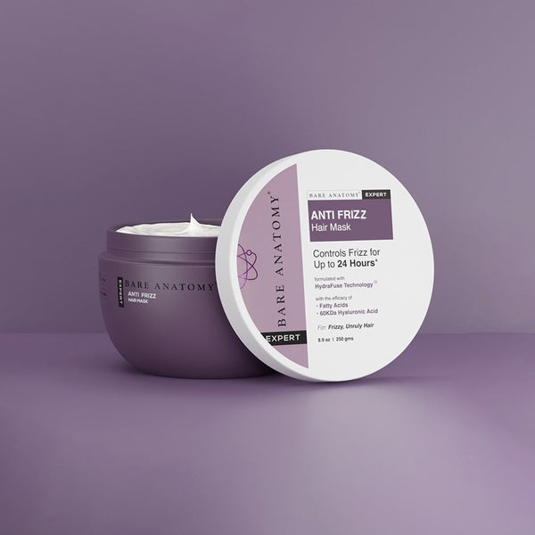 Anti-Frizz Hair Mask with Hyaluronic Acid for Frizzy Hair - 250 gm